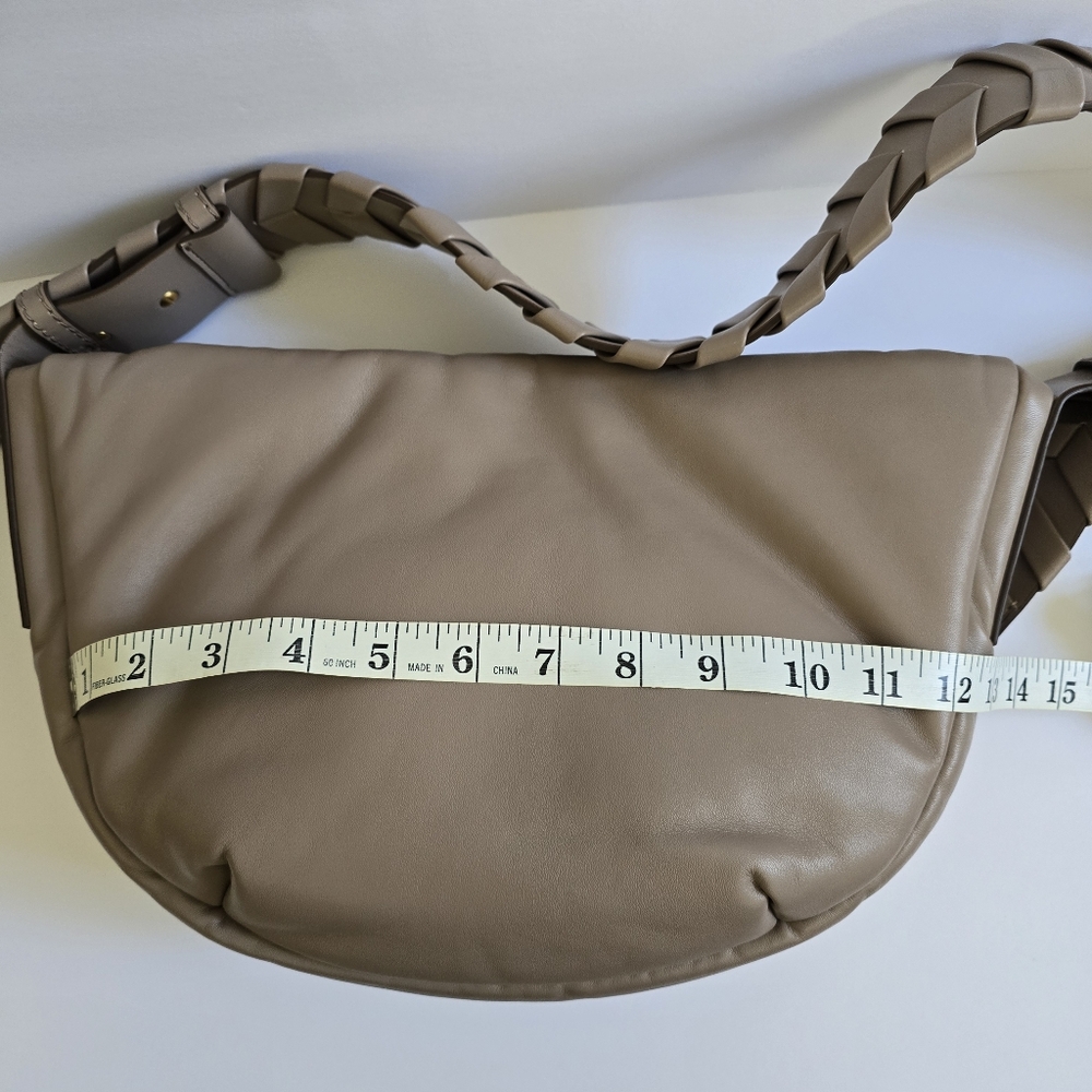 Stella McCartney Braided Puff Shoulder Bag Moss Tan - Picture 12 of 15
